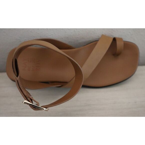 Naturalizer Women's Sz 8.5M Saddle Tan Leather Birch Ankle Strap Sandals - Picture 4 of 12